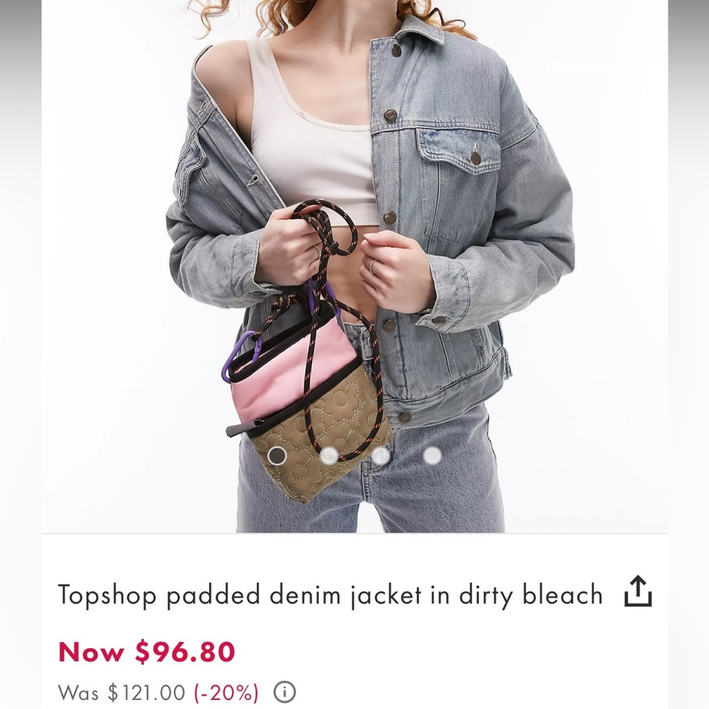 Topshop denim jacket M